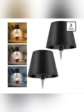 Black Bottle Lamp Shade 2 Pack
